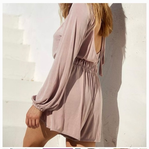 Free People Marina Del Rey Romper XS Mauve NWT - Picture 2 of 5